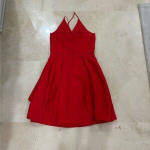 Elegant IN Red Sleeveless Dress